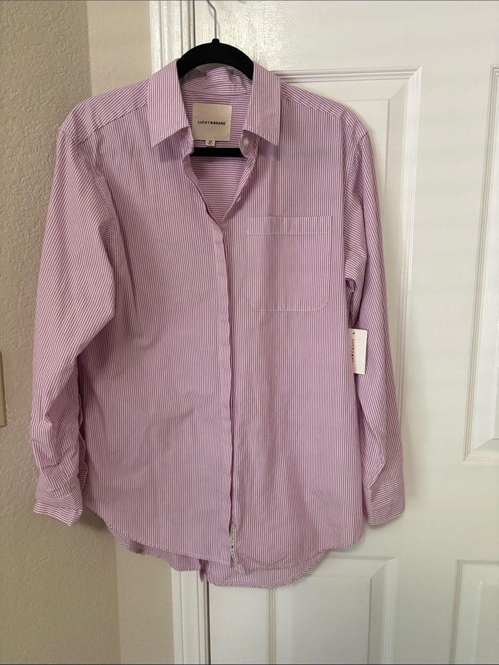 Lucky Brand Oversized Button Back Top